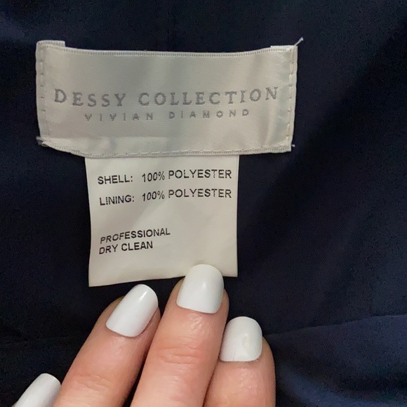 Dessy Collection 2942 dress midnight blue - Picture 3 of 4